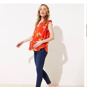 Maternity Skinny Crop Jeans in Dark Indigo - size 8 (NWT)